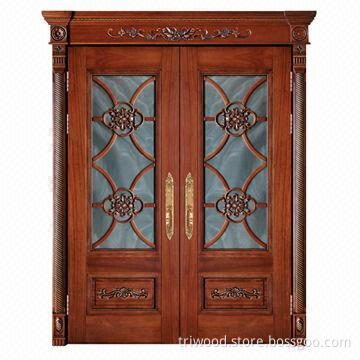 Exquisite Interior Composite Wood Door with Natural Wood Veneer and Environment-friendly Painting